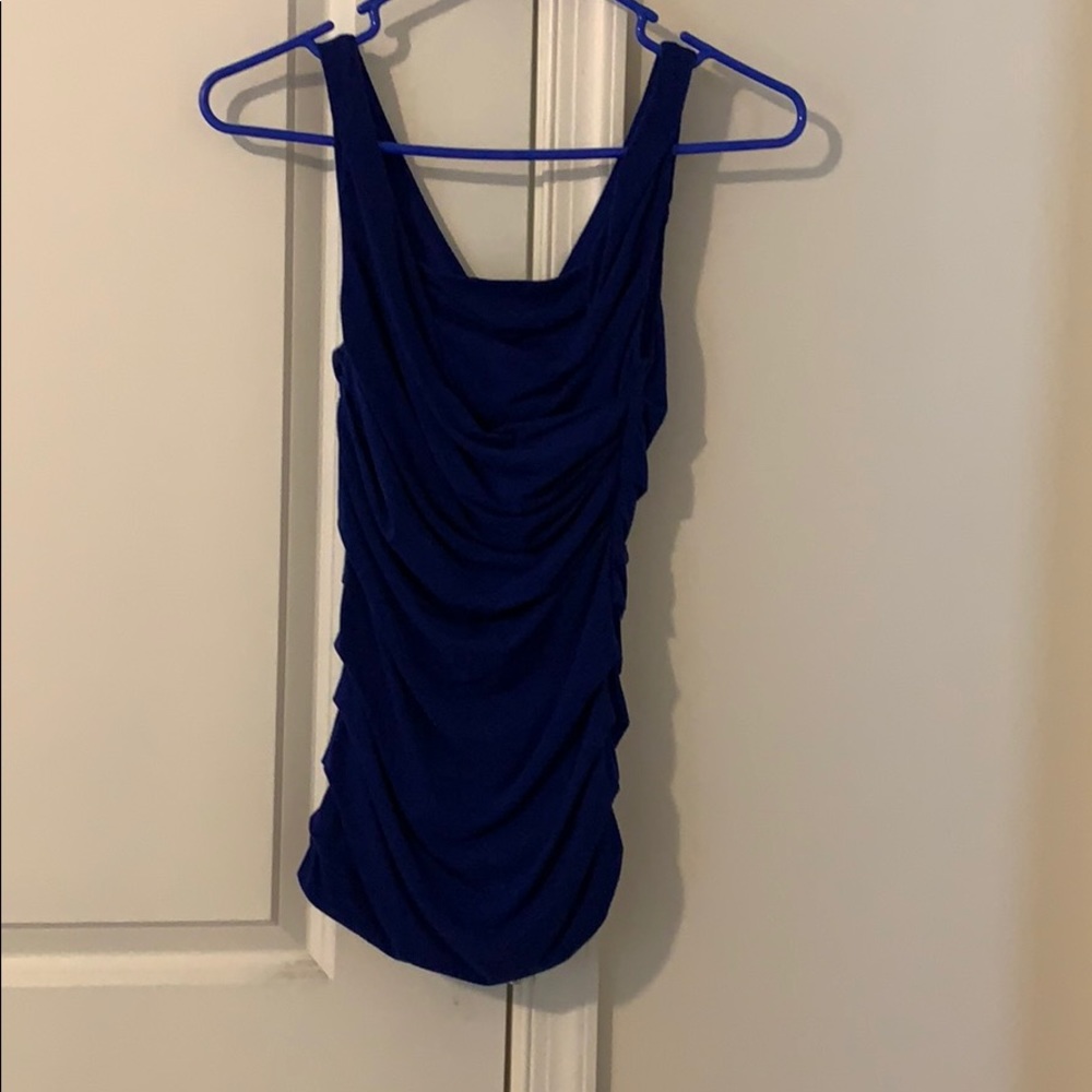 Express dark blue top size xs